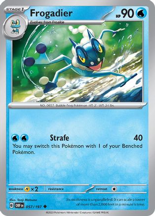 Frogadier (057/197) [Scarlet & Violet: Obsidian Flames] Reverse Holofoil