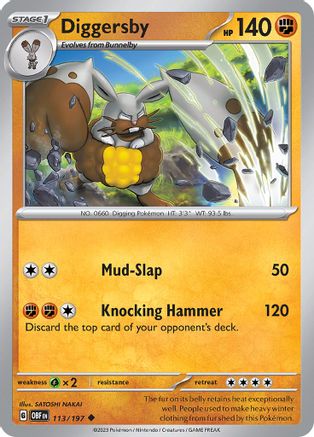 Diggersby (113/197) [Scarlet & Violet: Obsidian Flames] Reverse Holofoil