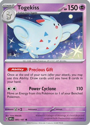 Togekiss (085/197) [Scarlet & Violet: Obsidian Flames] Reverse Holofoil