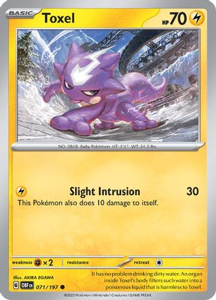 Toxel (071/197) [Scarlet & Violet: Obsidian Flames] Reverse Holofoil