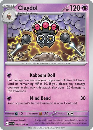 Claydol (095/197) [Scarlet & Violet: Obsidian Flames] Reverse Holofoil