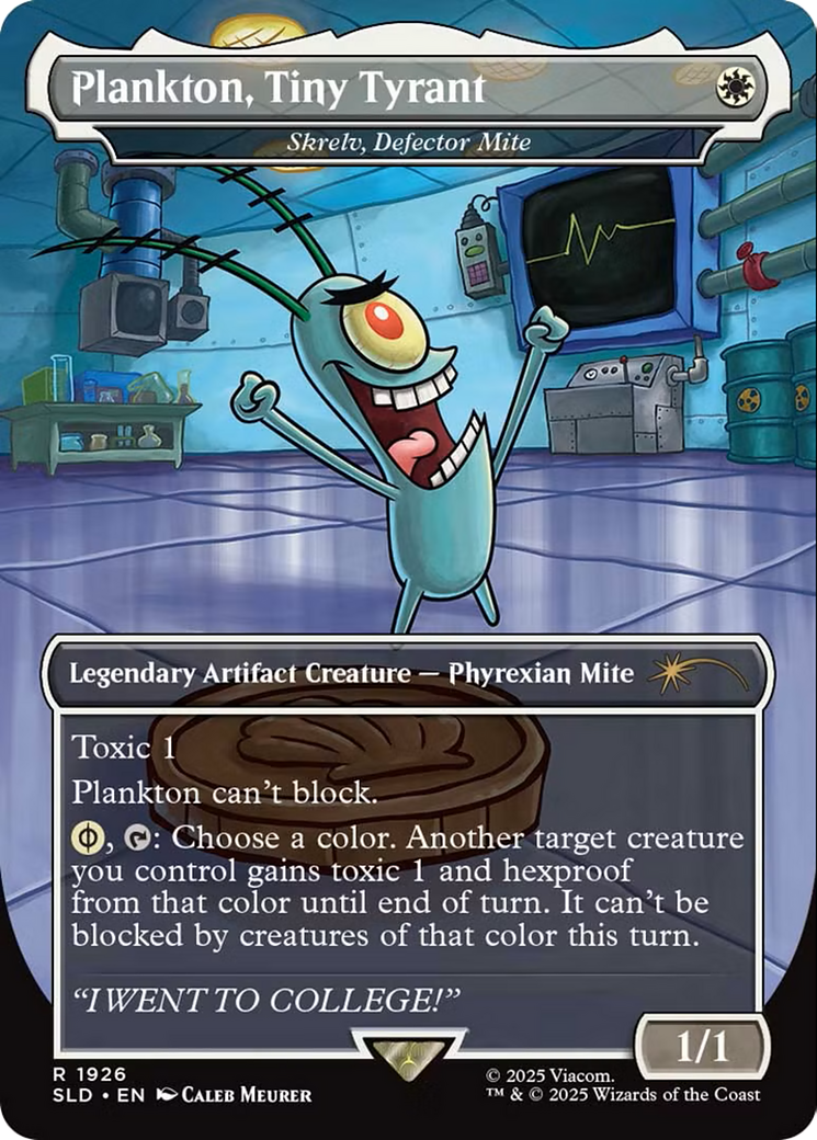 Plankton, Tiny Tyrant - Skrelv, Defector Mite [Secret Lair Drop Series] Foil