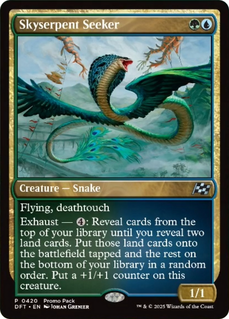 Skyserpent Seeker (Promo Pack) [Aetherdrift Promos] Foil