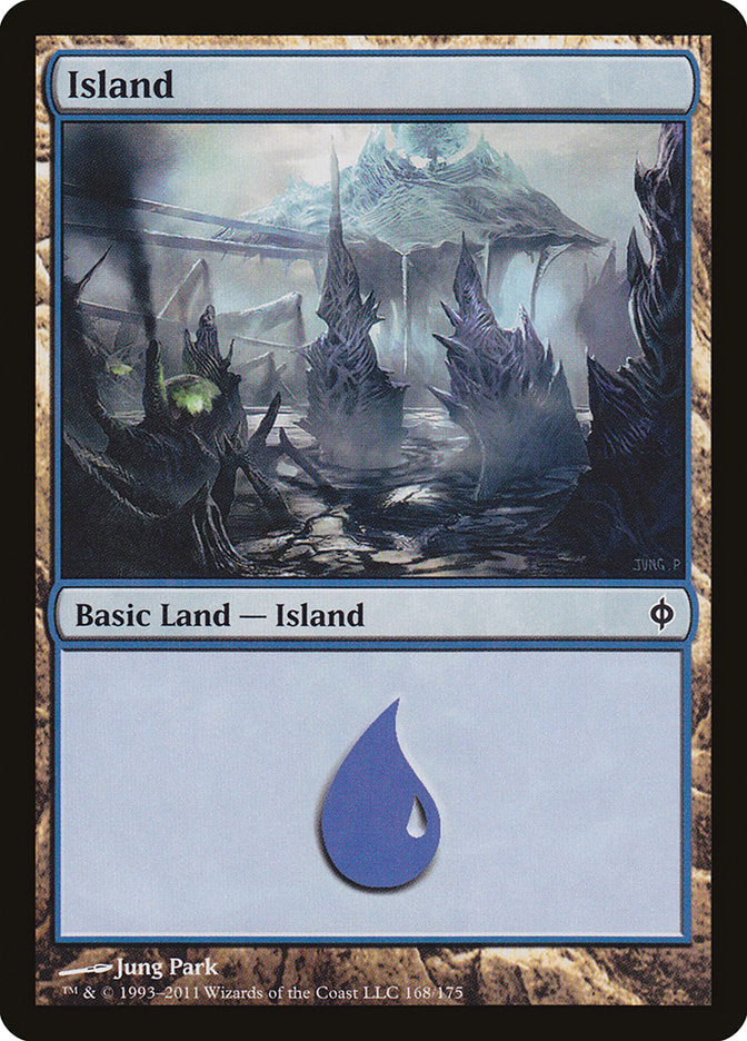 Island (168) [New Phyrexia] Foil
