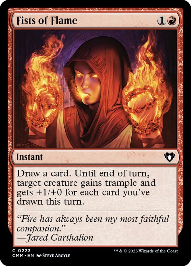 Fists of Flame [Commander Masters] Foil