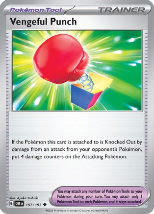 Vengeful Punch (197/197) [Scarlet & Violet: Obsidian Flames] Reverse Holofoil