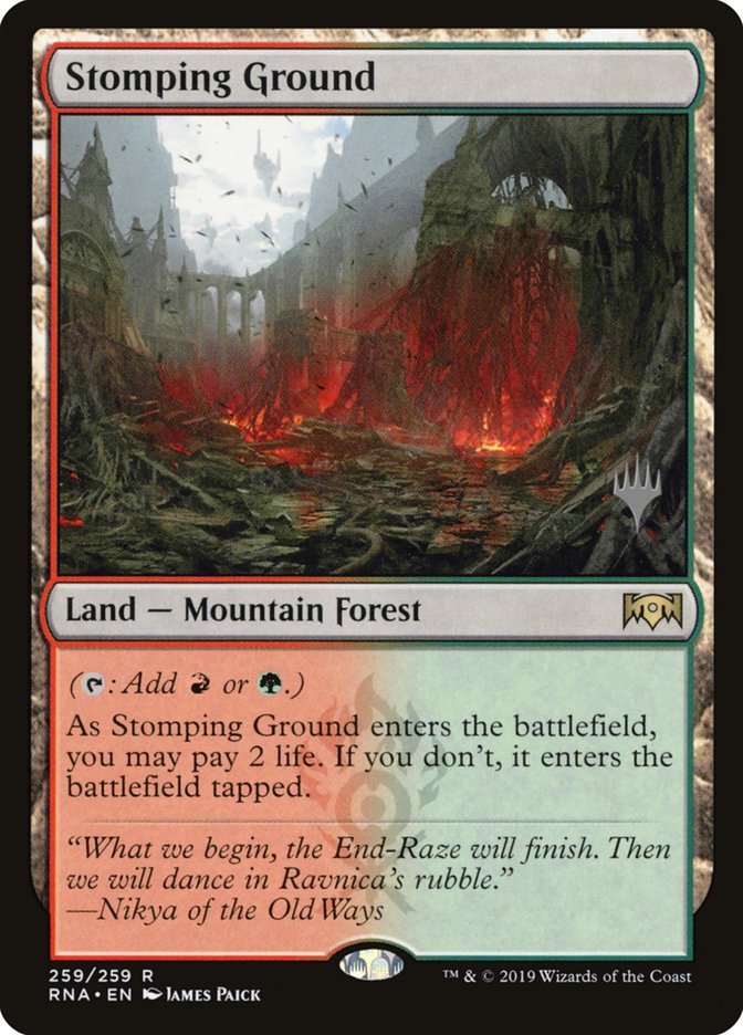 Stomping Ground (Promo Pack) [Ravnica Allegiance Promos] Foil