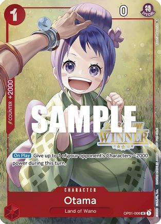 Otama (Online Regional 2023) [Winner] (OP01-006) - [One Piece Promotion Cards] Foil