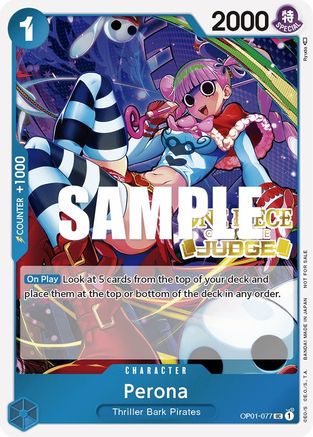 Perona (Judge Pack Vol. 2) (OP01-077) - [One Piece Promotion Cards] Foil