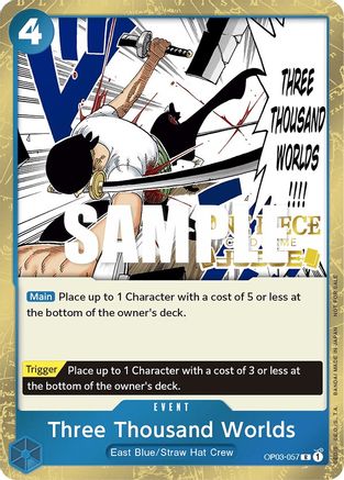 Three Thousand Worlds (Judge Pack Vol. 2) (OP03-057) - [One Piece Promotion Cards] Foil