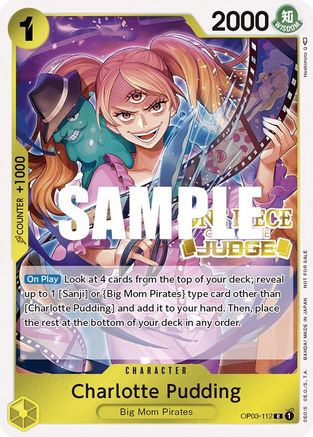 Charlotte Pudding (Judge Pack Vol. 2) (OP03-112) - [One Piece Promotion Cards] Foil