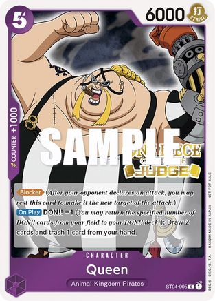 Queen (Judge Pack Vol. 2) (ST04-005) - [One Piece Promotion Cards] Foil