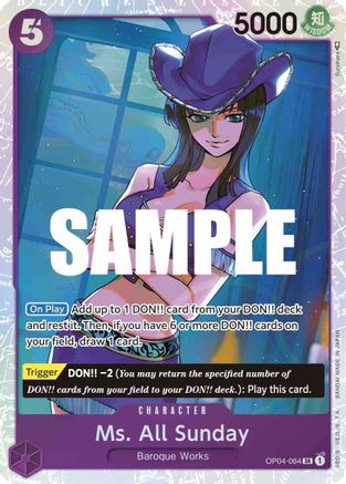 Ms. All Sunday (OP04-064) - [Kingdoms of Intrigue] Foil