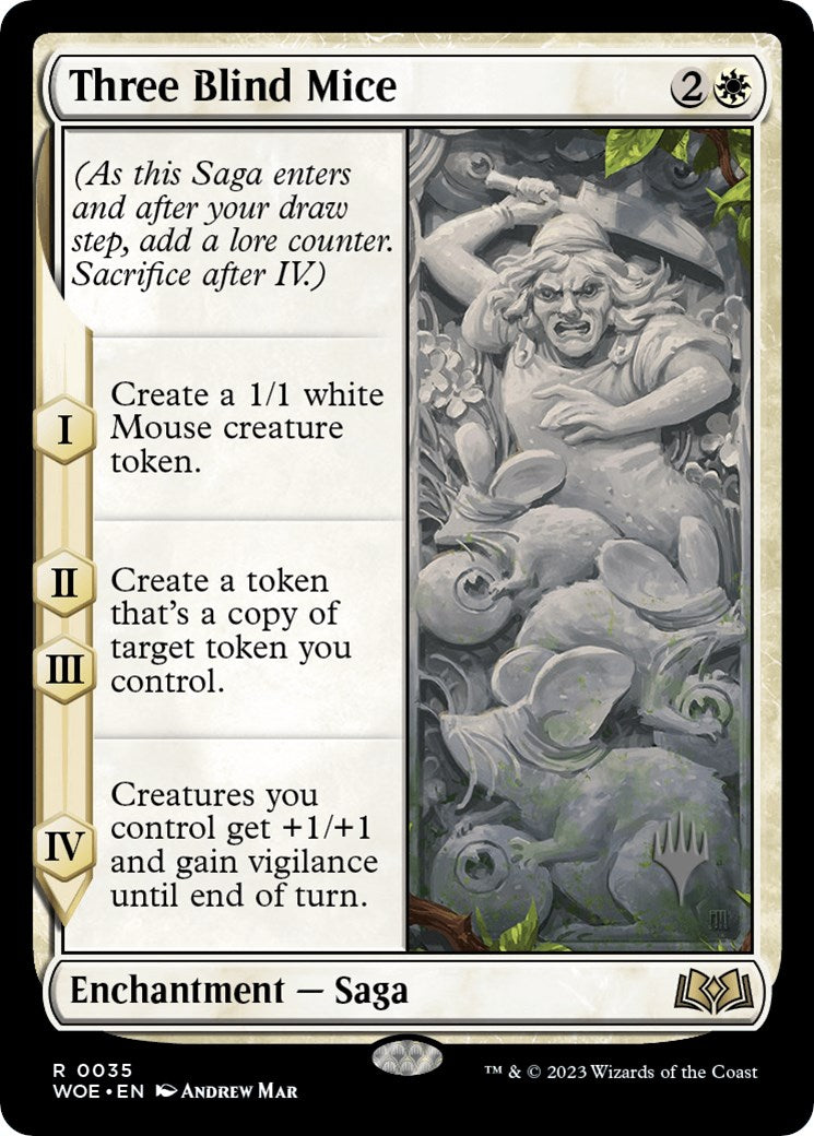 Three Blind Mice (Promo Pack) [Wilds of Eldraine Promos] Foil