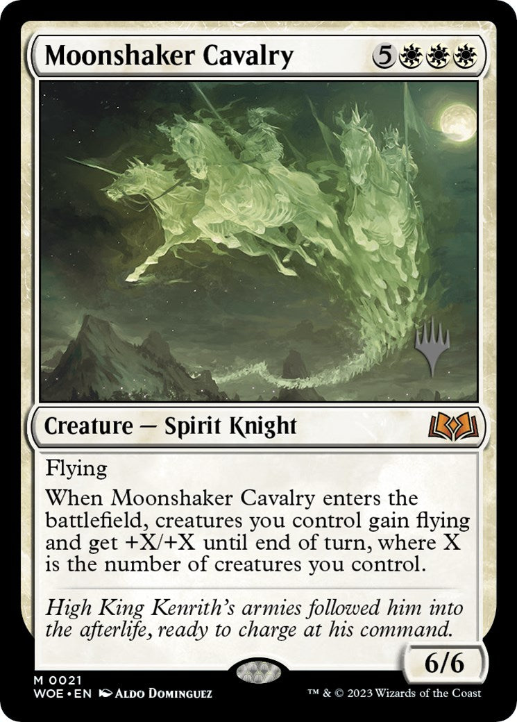 Moonshaker Cavalry (Promo Pack) [Wilds of Eldraine Promos] Foil