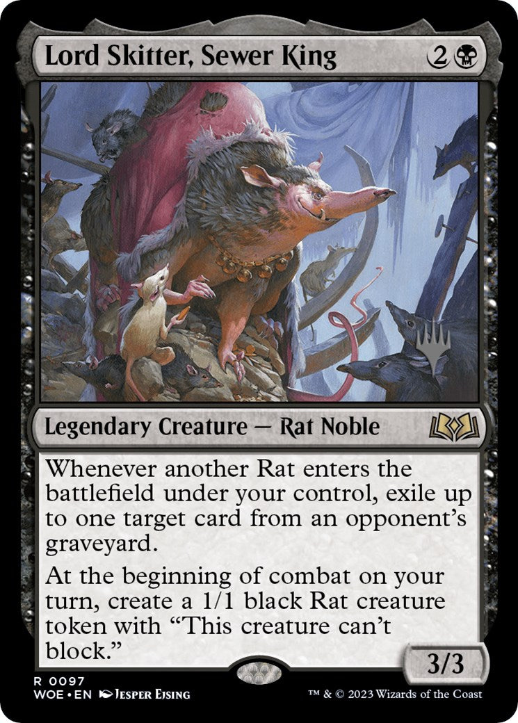 Lord Skitter, Sewer King (Promo Pack) [Wilds of Eldraine Promos] Foil