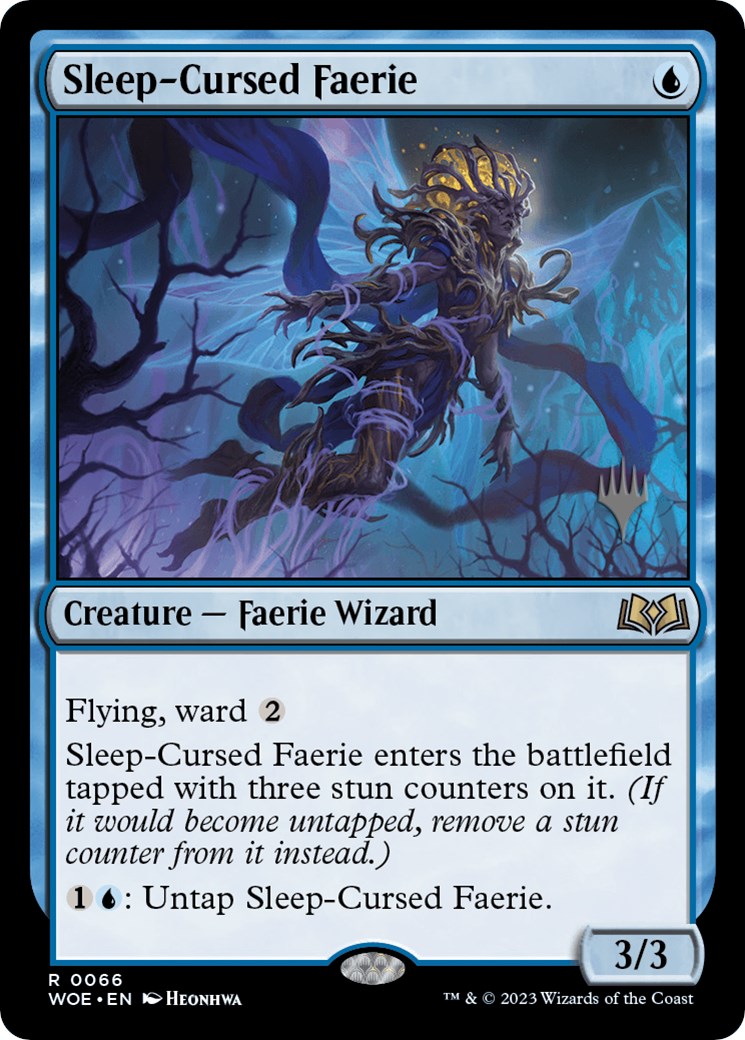Sleep-Cursed Faerie (Promo Pack) [Wilds of Eldraine Promos] Foil