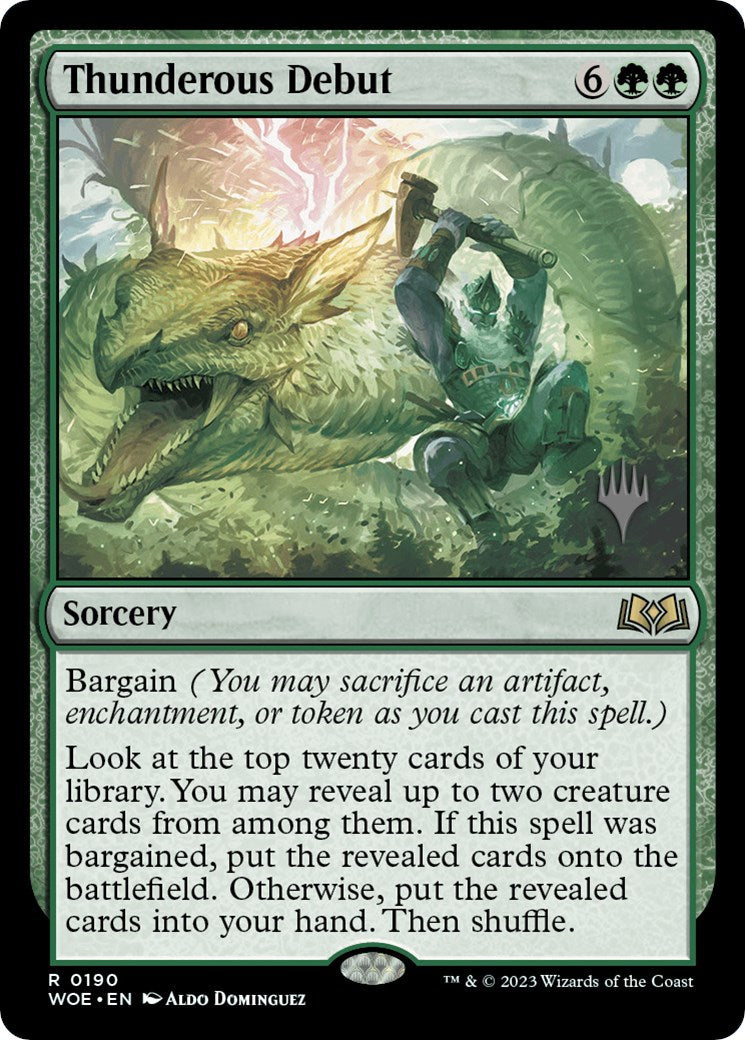 Thunderous Debut (Promo Pack) [Wilds of Eldraine Promos] Foil