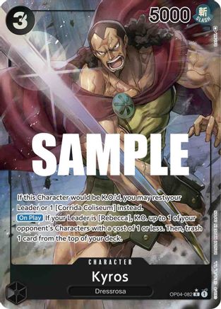 Kyros (Alternate Art) (OP04-082) - [Kingdoms of Intrigue] Foil