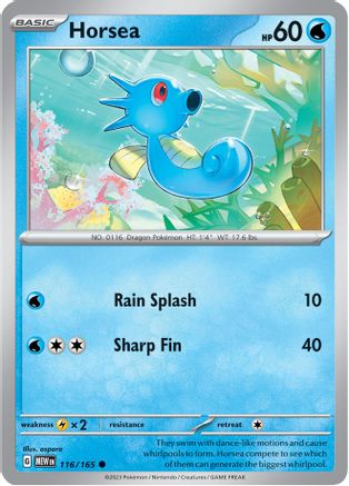 Horsea (116/165) [Scarlet & Violet 151] Reverse Holofoil