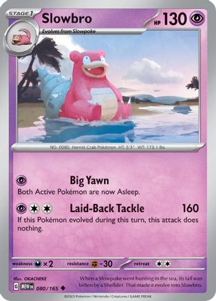 Slowbro (080/165) [Scarlet & Violet 151] Reverse Holofoil