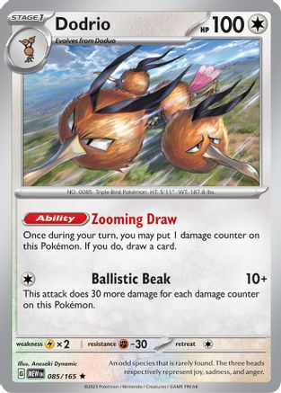 Dodrio (085/165) [Scarlet & Violet 151] Reverse Holofoil