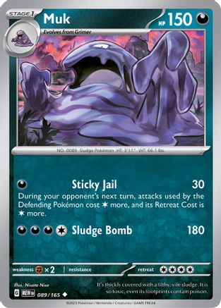 Muk (089/165) [Scarlet & Violet 151] Reverse Holofoil