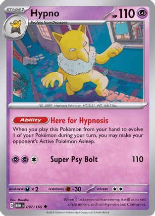 Hypno (097/165) [Scarlet & Violet 151] Reverse Holofoil