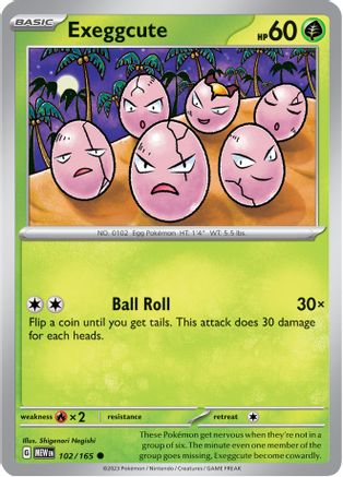 Exeggcute (102/165) [Scarlet & Violet 151] Reverse Holofoil
