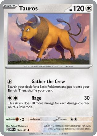 Tauros (128/165) [Scarlet & Violet 151] Reverse Holofoil
