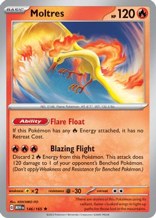 Moltres (146/165) [Scarlet & Violet 151] Reverse Holofoil