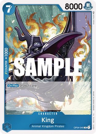 King (OP04-045) - [Kingdoms of Intrigue] Foil