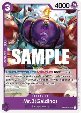 Mr.3 (Galdino) (OP04-070) - [Kingdoms of Intrigue]