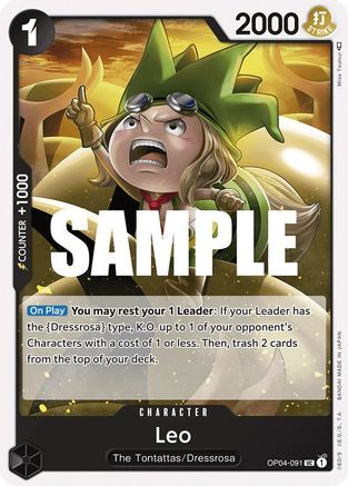 Leo (OP04-091) - [Kingdoms of Intrigue]