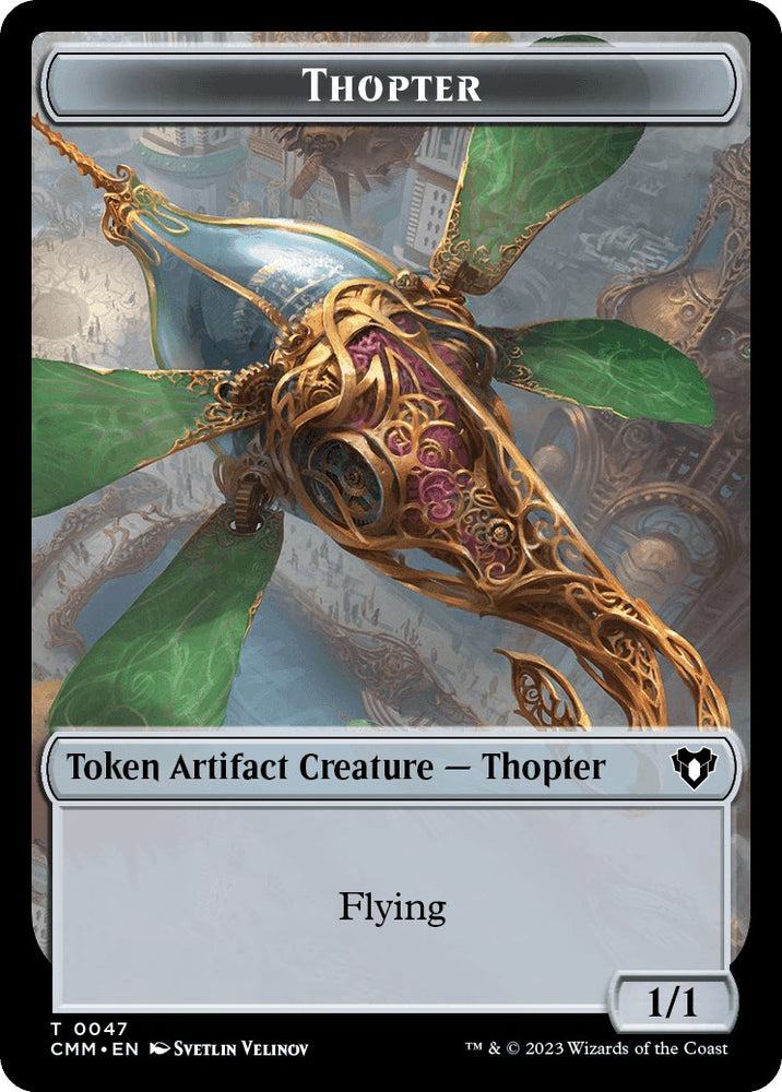 Thopter // Graveborn Double-Sided Token [Commander Masters Tokens]