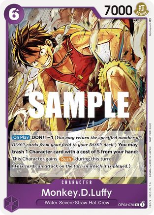 Monkey.D.Luffy (Dash Pack) (OP03-070) - [Kingdoms of Intrigue] Foil