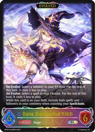 Daria, Dimensional Witch (Evolved) (SL)