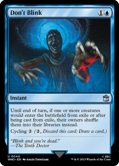 Don't Blink [Doctor Who] Foil
