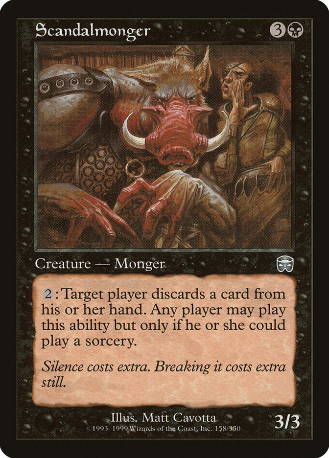 Scandalmonger [Mercadian Masques] Foil
