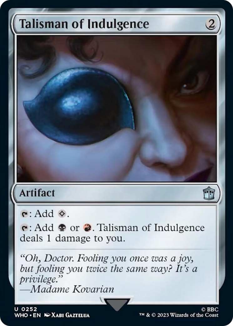 Talisman of Indulgence [Doctor Who] Foil