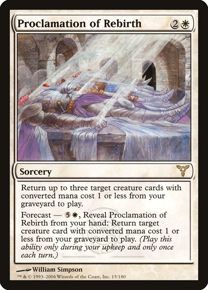 Proclamation of Rebirth [Dissension] Foil