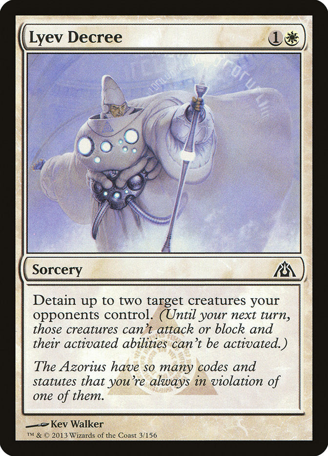 Lyev Decree [Dragon's Maze] Foil
