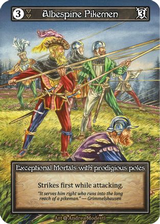Albespine Pikemen (Foil)  - Alpha Foil