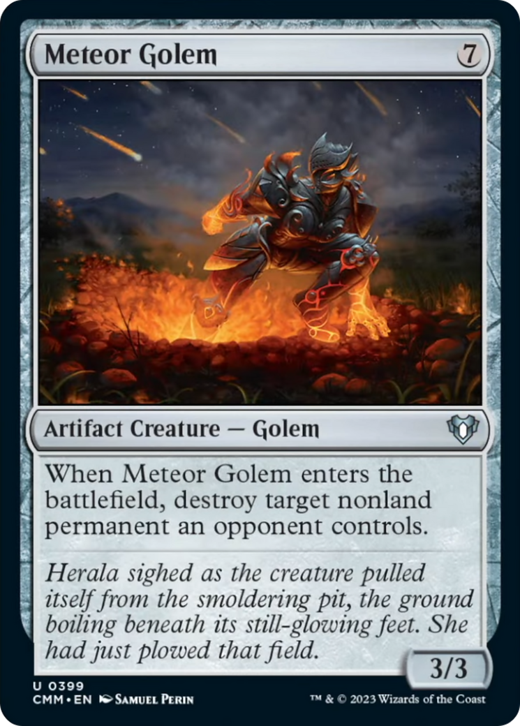 Meteor Golem [Commander Masters] Foil