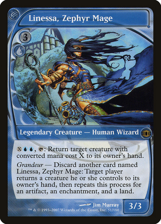 Linessa, Zephyr Mage [Future Sight] Foil