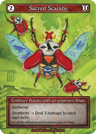 Sacred Scarabs (Foil)  - Alpha Foil