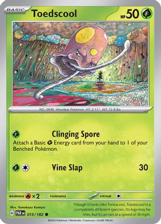 Toedscool (015/182) [Scarlet & Violet: Paradox Rift] Reverse Holofoil