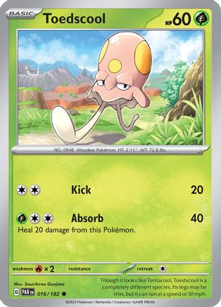 Toedscool (016/182) [Scarlet & Violet: Paradox Rift] Reverse Holofoil