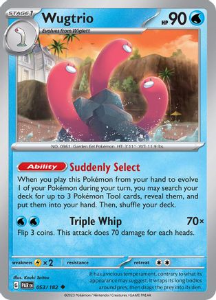 Wugtrio (053/182) [Scarlet & Violet: Paradox Rift] Reverse Holofoil