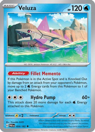 Veluza (054/182) [Scarlet & Violet: Paradox Rift] Reverse Holofoil